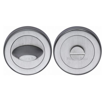 Heritage Brass Thumbturn & Emergency Release Satin Chrome finish