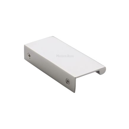 Heritage Brass EPTR Edge Pull Cabinet Handle 50mm Polished Nickel finish