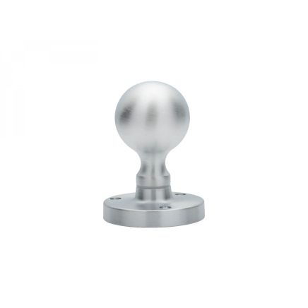 Victorian Ball Mortice Knob - Satin Chrome