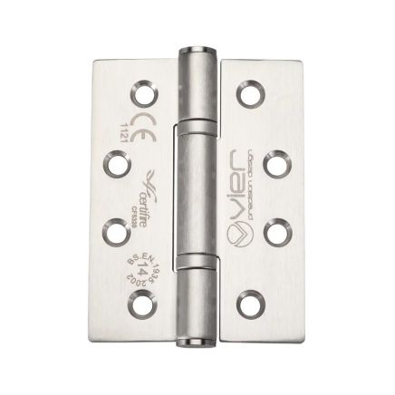 Zoo Hardware Grade 14 Low Maintenance Hinge Square - 102 x 76 x 3.4mm - Satin Stainless