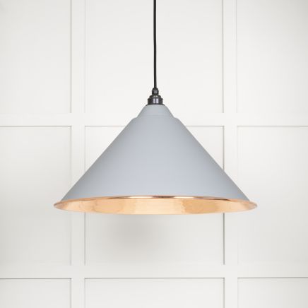 Hammered Copper Hockley Pendant in Birch