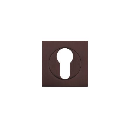 Zoo Hardware Square euro profile escutcheon - Etna Bronze