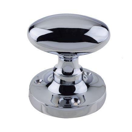 Jedo Kontrax Oval Mortice Door Knobs Polished Chrome - By Frelan Hardware - JV34BPC