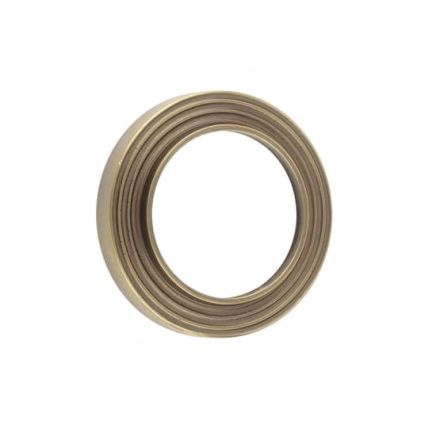 Burlington Reeded Outer Roses for Escutcheons Antique Brass - By Frelan Hardware - BUR74AB