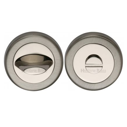 Heritage Brass Thumbturn & Emergency Release Mercury Finish, Satin Nickel and Polished Nickel Finish