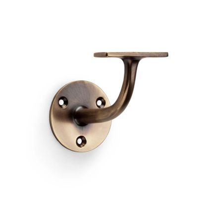 Alexander & Wilks - Architectural Handrail Bracket - Antique Brass