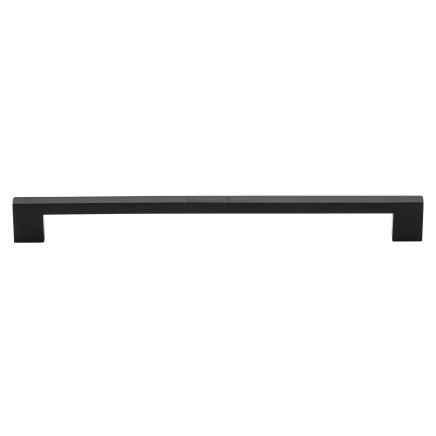 Heritage Brass Cabinet Pull Metro Design 256mm CTC Matt Black Finish