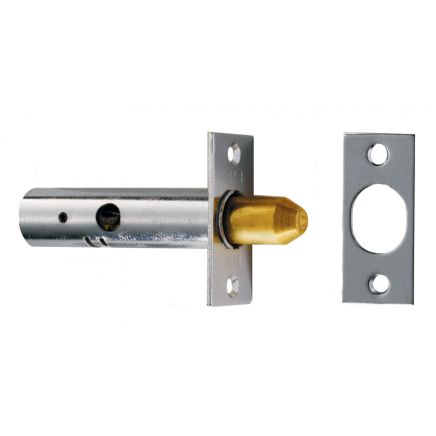 Door Security Bolt - Satin Chrome