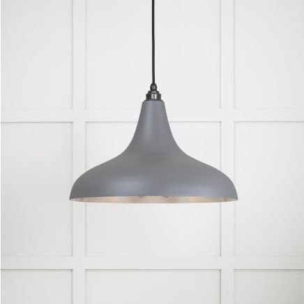 Smooth Nickel Frankley Pendant in Bluff