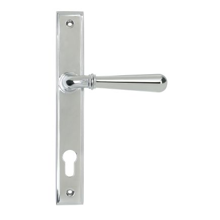 Polished Chrome Newbury Slimline Lever Espag. Lock Set