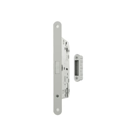 AGB Polaris 2XT Magnetic Euro Profile Sashlock 50mm backset with strike plates for ALU doors - White