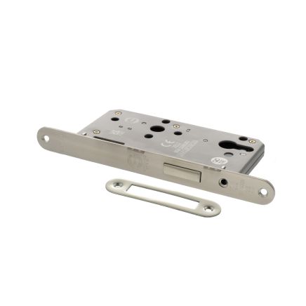 Atlantic DIN Radius Euro Profile Deadlock Double Throw 60mm backset - Polished Stainless Steel