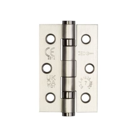Jedo Stainless Steel Grade 7 Ball Bearing Hinges 76x50mm Satin Stainless Steel - By Frelan Hardware - J9502SSS