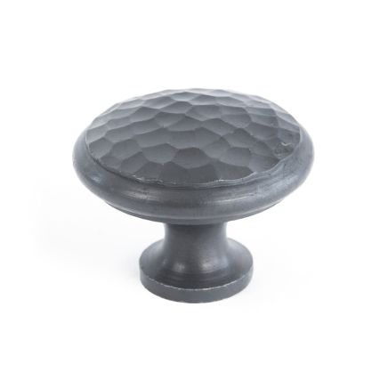 Beeswax Hammered Cabinet Knob - Large