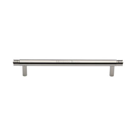 Heritage Brass Cabinet Pull Contour Design 160mm CTC Polished Nickel finish