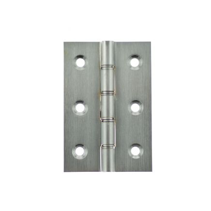 Atlantic Washered Hinges 3" x 2" x 2.2mm without Screws - Satin Chrome (Pair)