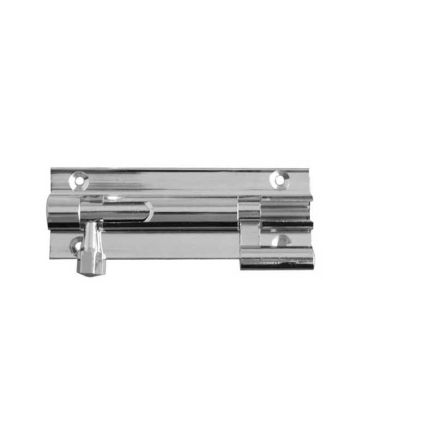 Jedo Brass Heavy Necked Barrel Bolts 100x38mm Polished Chrome - By Frelan Hardware - J1002PC-4