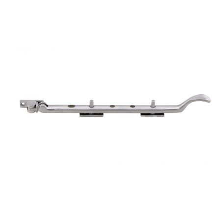 Victorian Casement Stay 270mm  - Satin Chrome