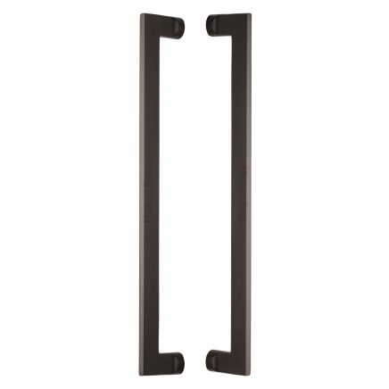 Heritage Brass Back to Back Door Pull Handle Apollo Design 460mm Matt Bronze Finish