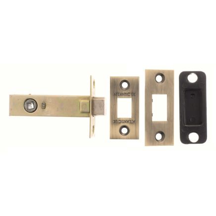 Atlantic Tubular Deadbolt 4" - Matt Antique Brass
