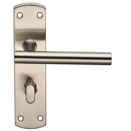 Steelworx Residential T Bar Lever On Wc Backplate - Satin Stainless Steel