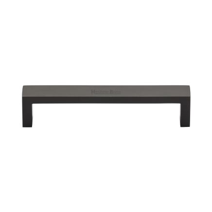 Heritage Brass Cabinet Pull Wide Metro Design 128mm CTC Matt Bronze Finish