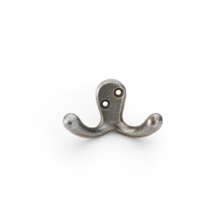 Alexander & Wilks - Victorian Double Robe Hook - Antique Iron