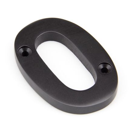 Aged Bronze Numeral 0