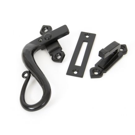 Black Locking Shepherd's Crook Fastener - LH