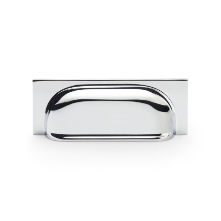 Alexander & Wilks - Quantock Cup Pull Handle - Polished Chrome - Centers 96mm