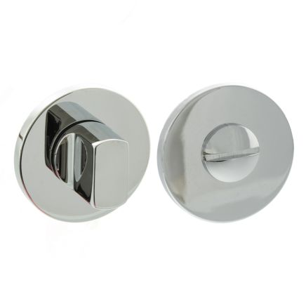 Millhouse Brass WC Turn and Release on 5mm Slimline Round Rose - Polished Chrome