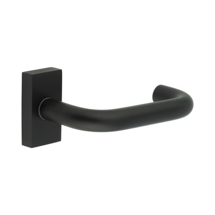 CR-106 Black Multi Point Rectangular Rose Door Handle - By Frelan Hardware - CR-106D4MB