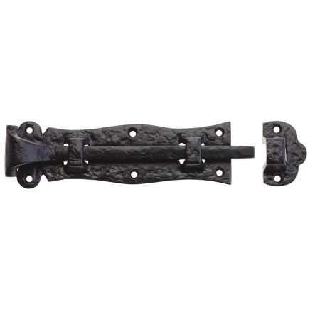 Zoo Hardware Plain Door Bolt - 8" - Black