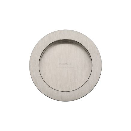 SLD Round Flush Pull Pair Satin Nickel