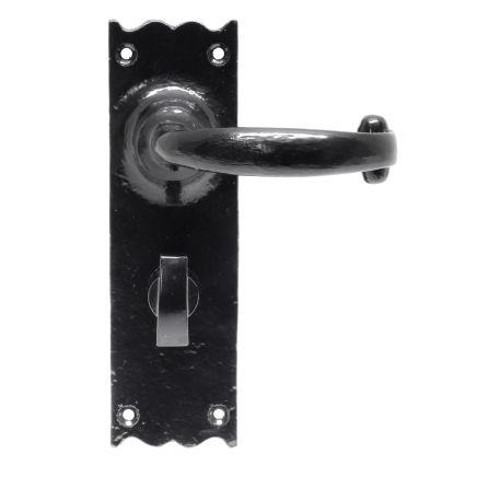 Black Cottage Lever Bathroom Set