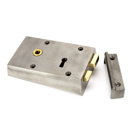 Iron Left Hand Rim Lock - Small