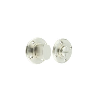 Burlington Turns & Releases Inner 3 No Rose Satin Nickel - By Frelan Hardware - BUR81SN