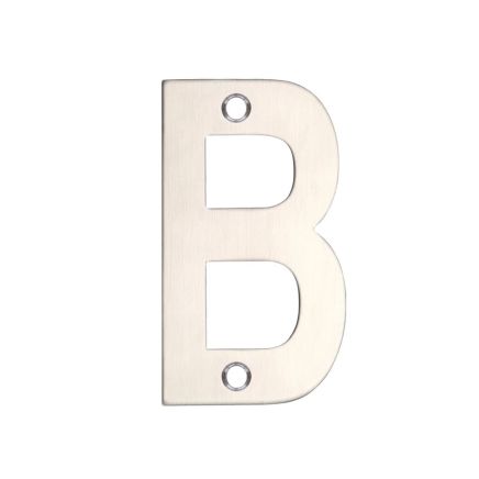 Zoo Hardware Letter - B - 75mm - Stainless Steel