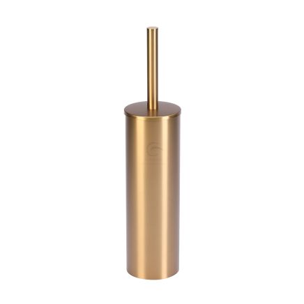 Oxford Toilet Brush and Holder set. Satin Brass finish