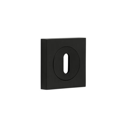 Burlington Standard Keyway Escutcheons Square Plain Black - By Frelan Hardware - BUR-60MB-171MB