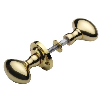 Heritage Brass Suffolk Rim Knob Polished Brass finish