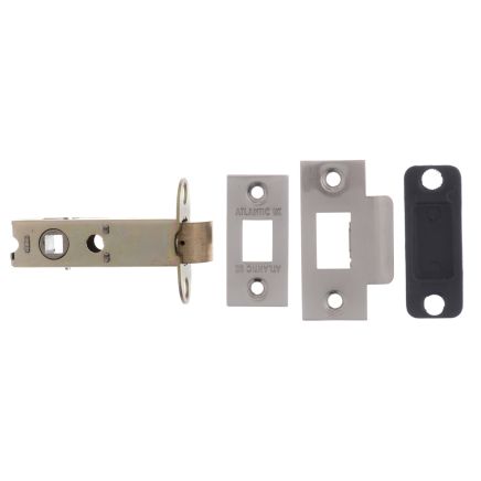 Atlantic Heavy Duty Bolt Through Tubular Latch 3" - Satin Nickel