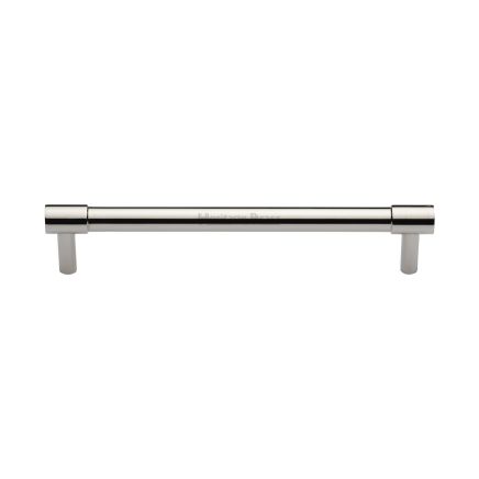 Heritage Brass Cabinet Pull Phoenix Design 160mm CTC Polished Nickel finish