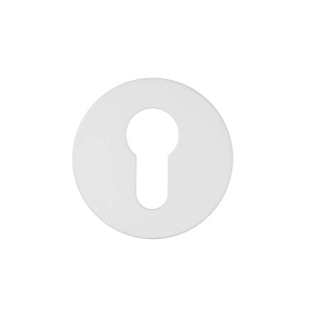 Zoo Hardware Euro Profile Escutcheon - Rosso Slim - 4mm - White