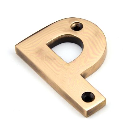 Polished Bronze Letter P