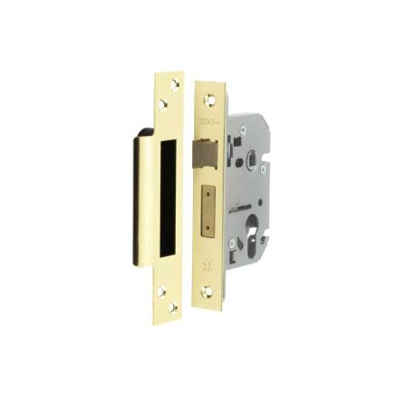 Jedo Euro Profile Sashlocks 65mm Polished Brass - By Frelan Hardware - JL1050PB