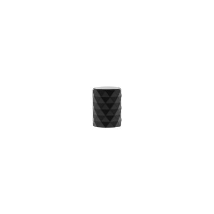Millhouse Brass Chrysler Diamond Cylinder Cabinet Knob Handle - Matt Black