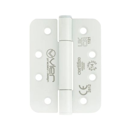 Zoo Hardware Grade 14 concealed knuckle hinge SS201 - Radius - Powder Coat White