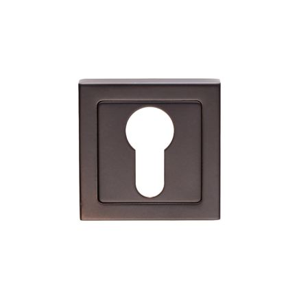 Square Escutcheons - Matt Black