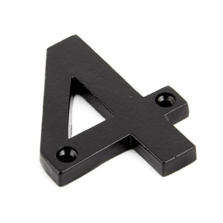 Black Numeral 4